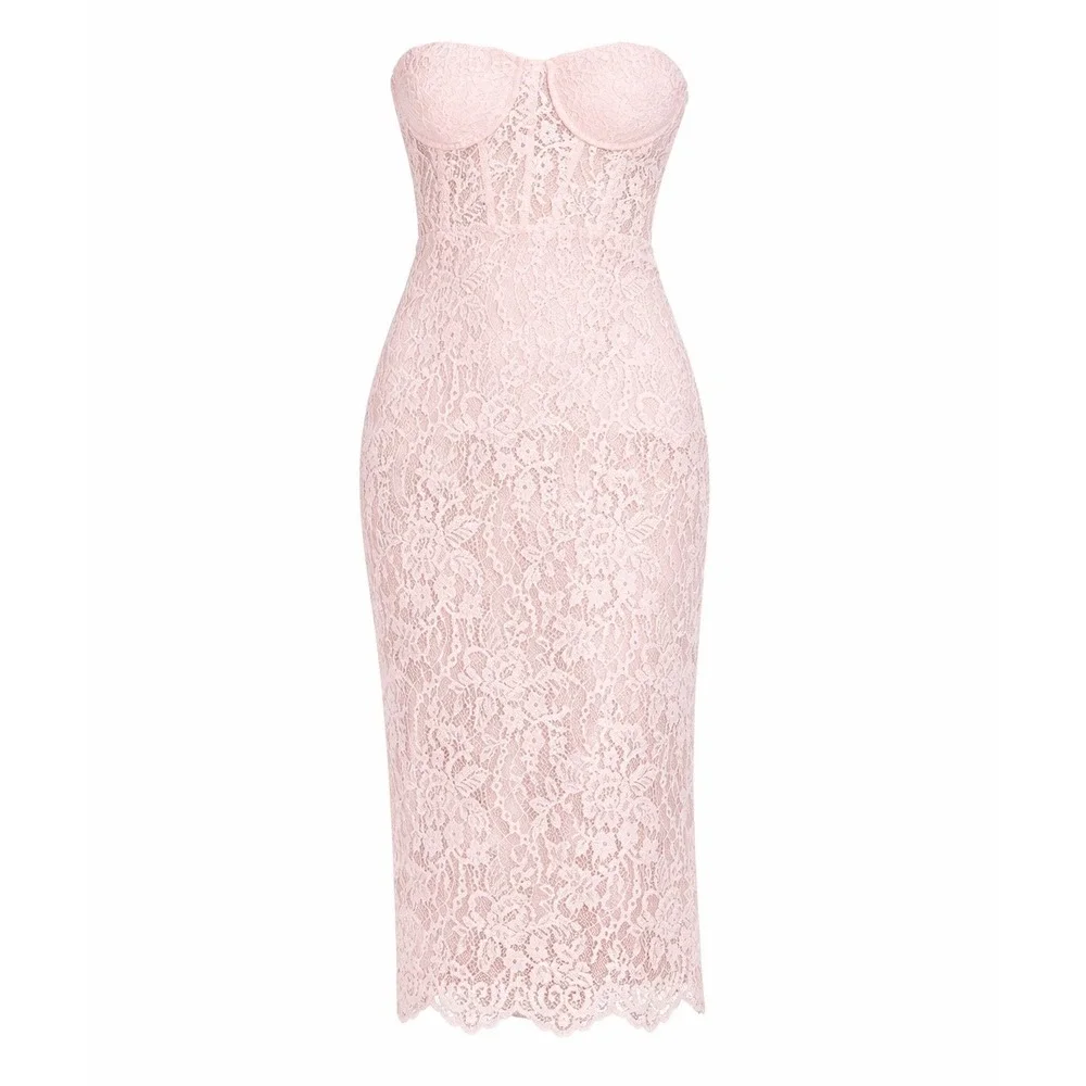 bcbg pink dress Josette Candy / M stretch viscose blend knit that moves seamlessly with the body Bcbg Black Silk Pink Trim